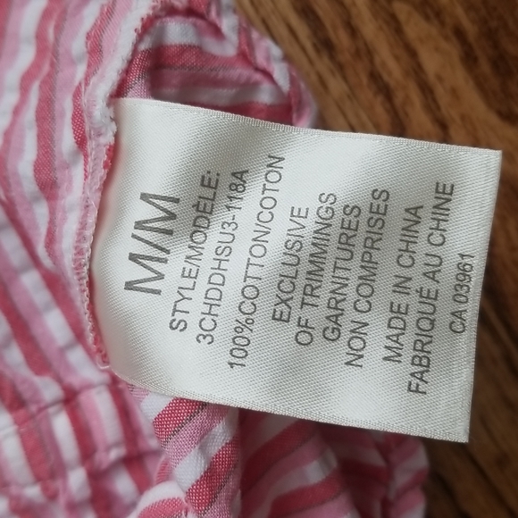 (M) Denver Hayes Striped Spaghetti Strap Tank Top Button Detail Cottagecore Cute - Picture 8 of 9